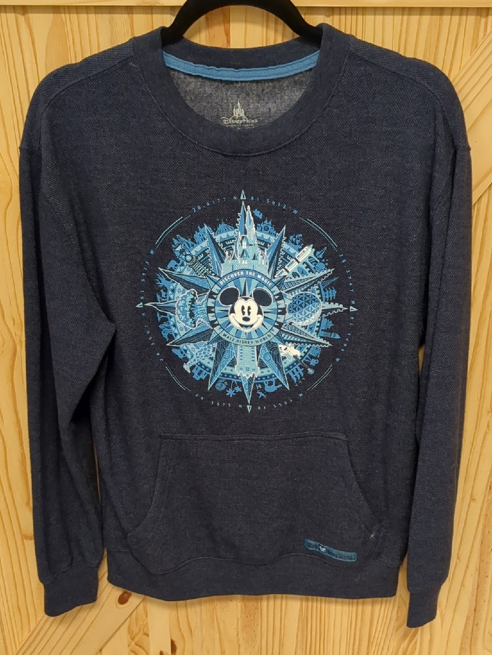 Disney Navy Sweatshirt with Mickey Graphic